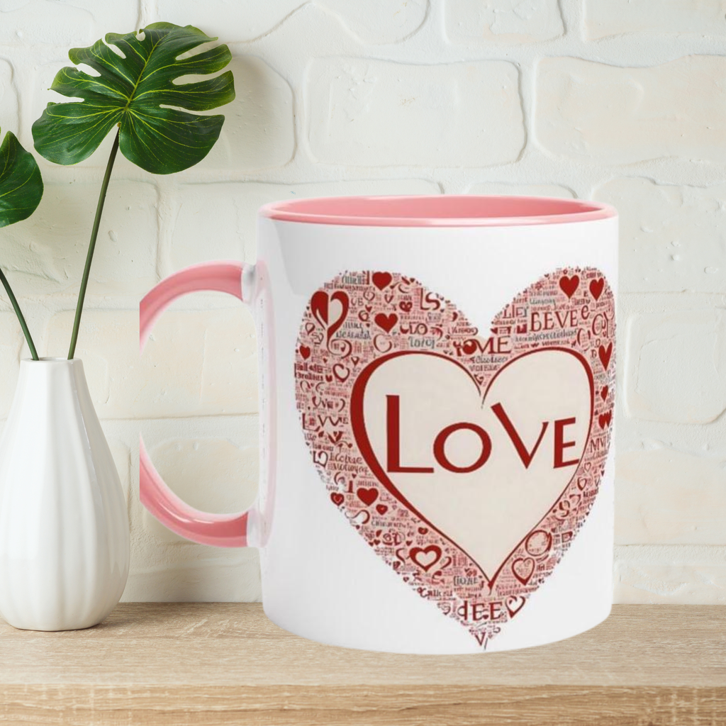 Paar Geschenk Romantische Tasse mit Spruch LOVE - Partner Geschenk  Geschenkidee für Sie/Ihn
