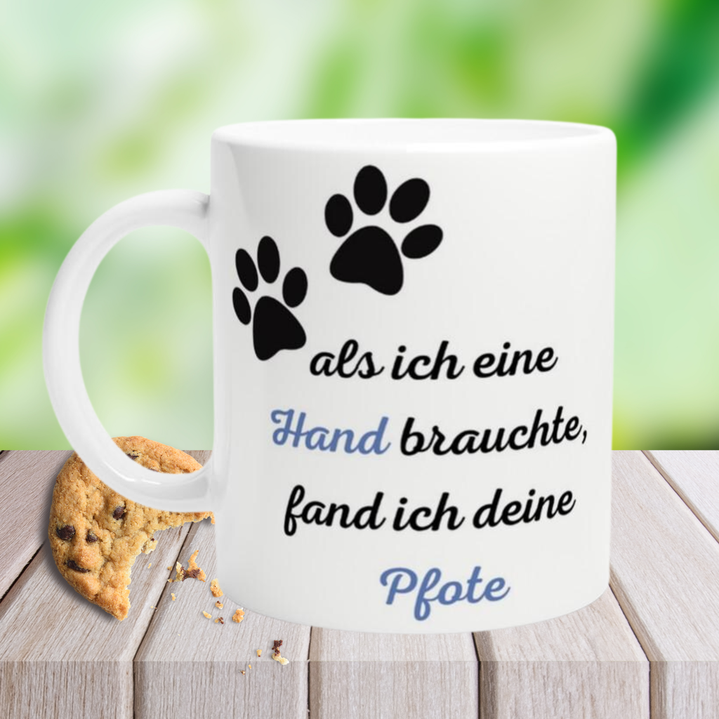 Tasse mit  Motivierendem  Pfoten Spruch für Tierfreunde Geschenk für Sie & Ihn, Geschenkidee für Familie Freunde und Kollegen