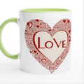 Paar Geschenk Romantische Tasse mit Spruch LOVE - Partner Geschenk  Geschenkidee für Sie/Ihn