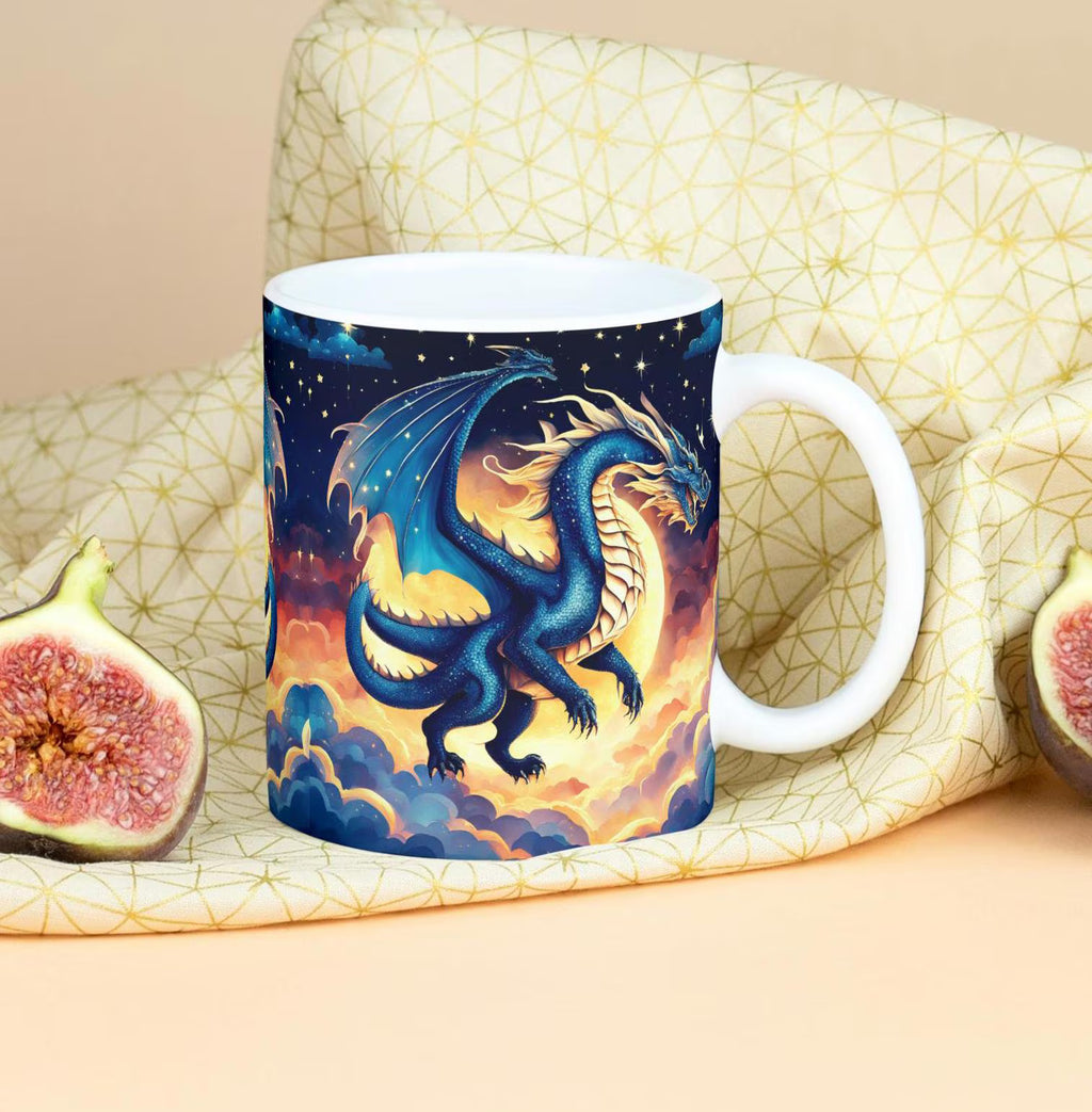 Tier Tasse Drachen Geschenk oder Mitbringsel für Fantasieliebhaber und Freunde Geschenkidee für Familie und Kollegen