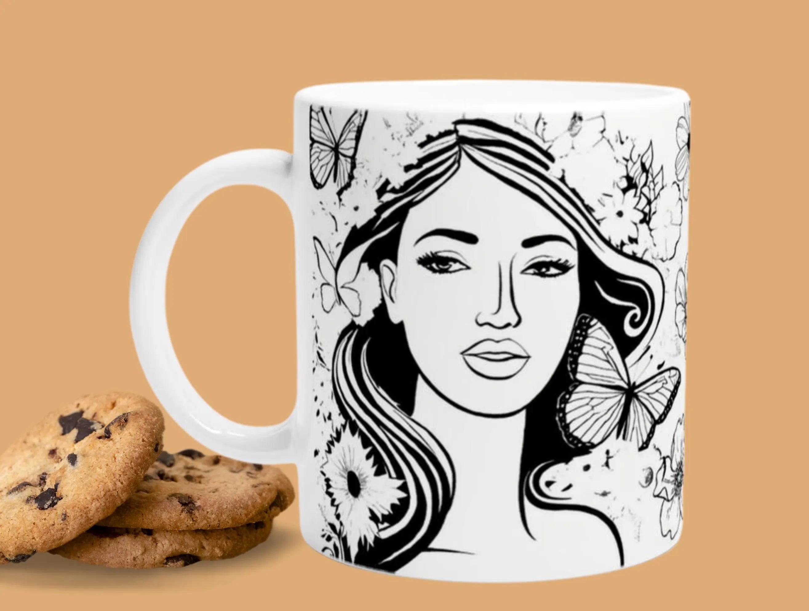 Tasse mit Frauen, Mitbringsel zum Besuch, Geschenk für Frauen und Männer