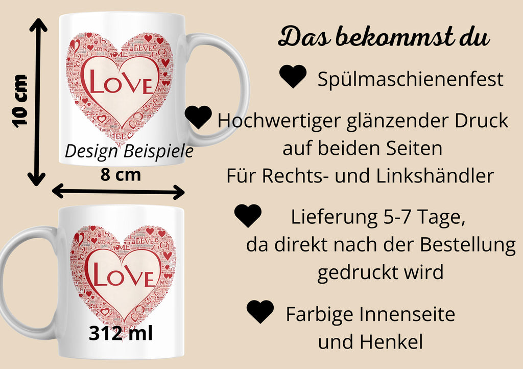 Tasse mit Hundebaby, Geschenk zum Geburtstag Ostern für Mädchen und Jungen