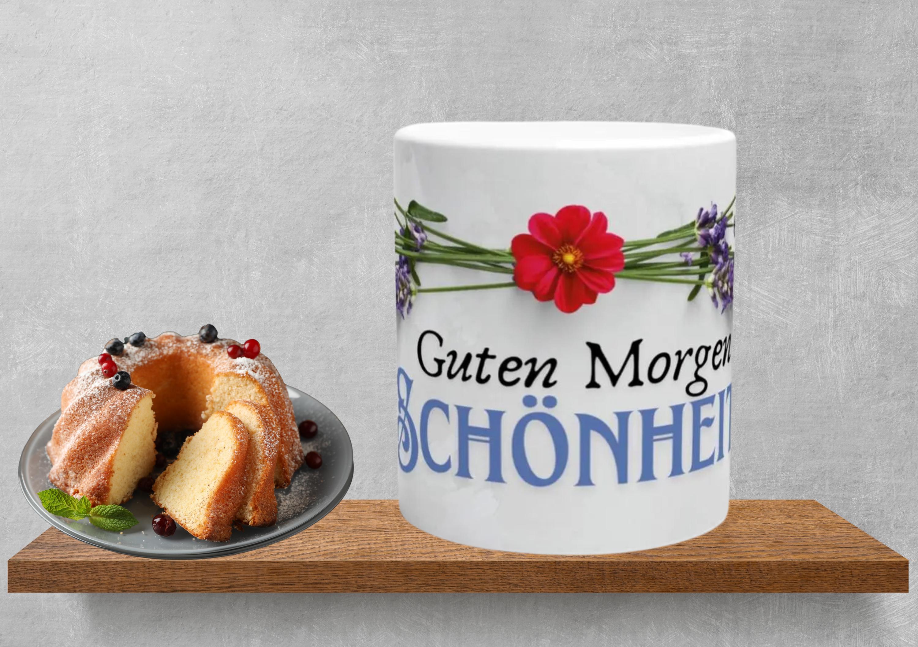 Motivations Tasse mit Spruch, Geschenk  für Frauen, Männer und Kollegen