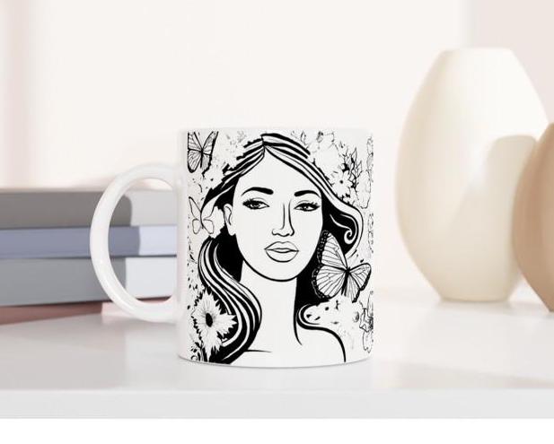 Tasse mit Frauen, Mitbringsel zum Besuch, Geschenk für Frauen und Männer