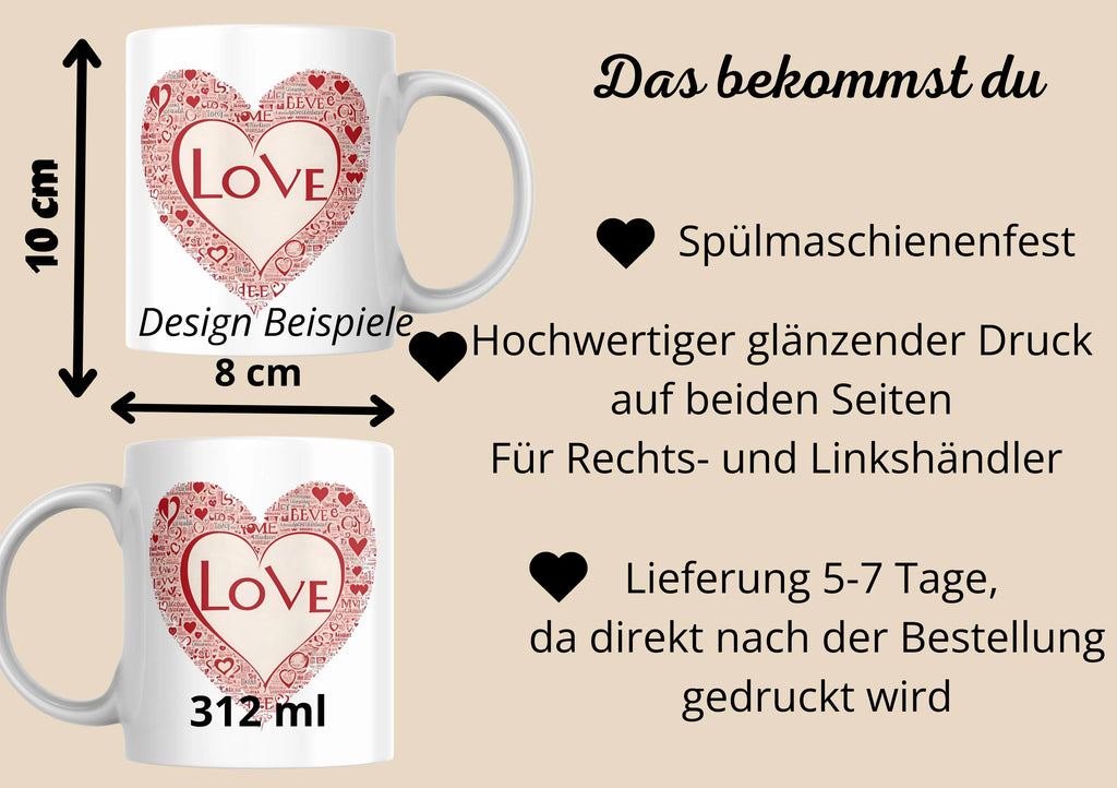 Tasse mit Motiv Weihnachtstasse mit Hunden Keramiktasse Weihnachten
