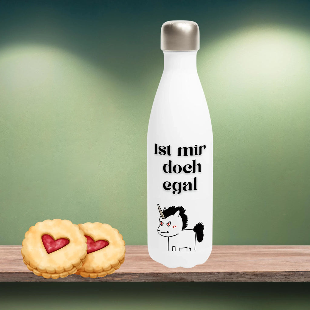 Lustige Thermo Trinkflasche mit sarkastischem Spruch - Ist mir doch egal -