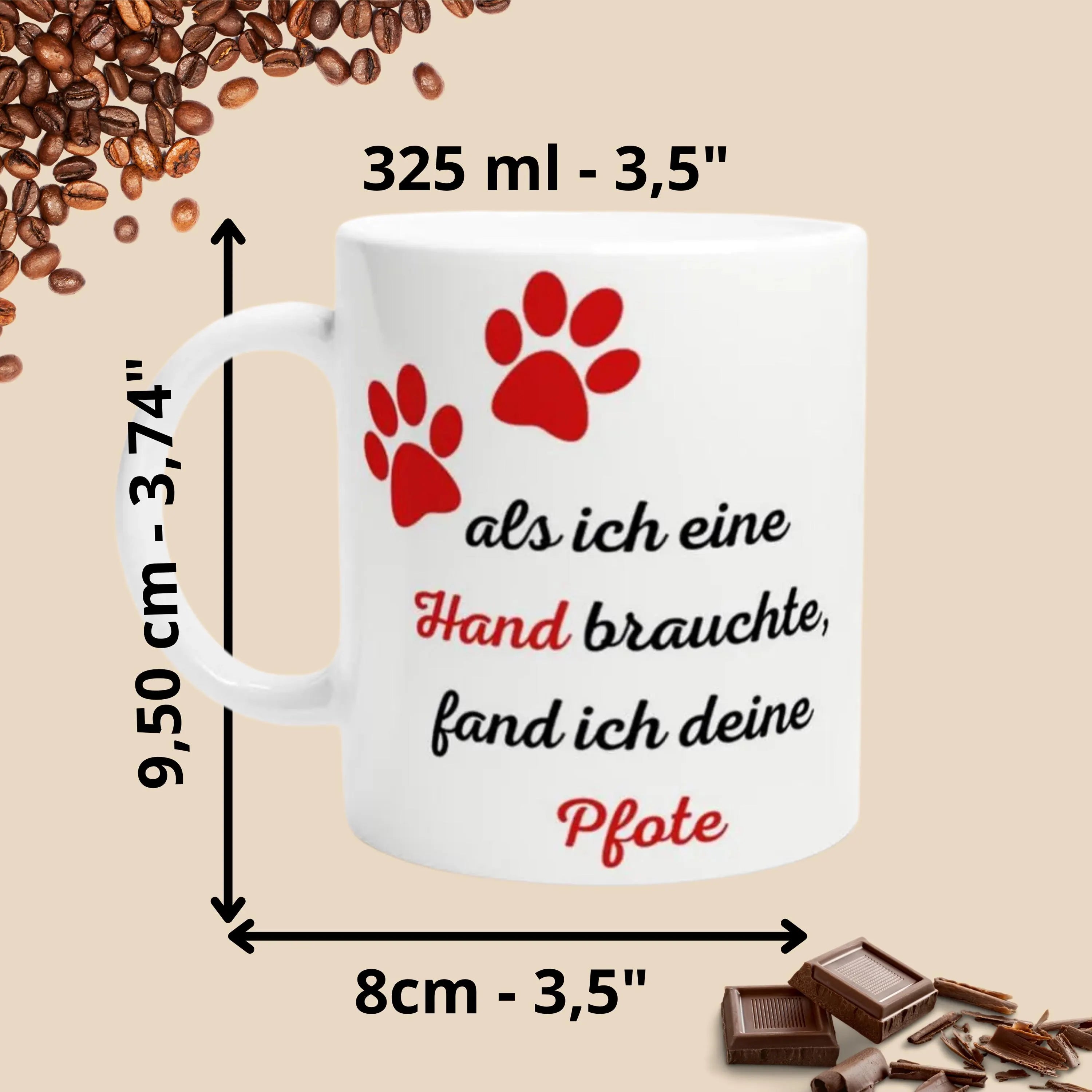 Tasse mit Motivierendem Spruch  Perfekte Geschenkidee für Tierfreunde
