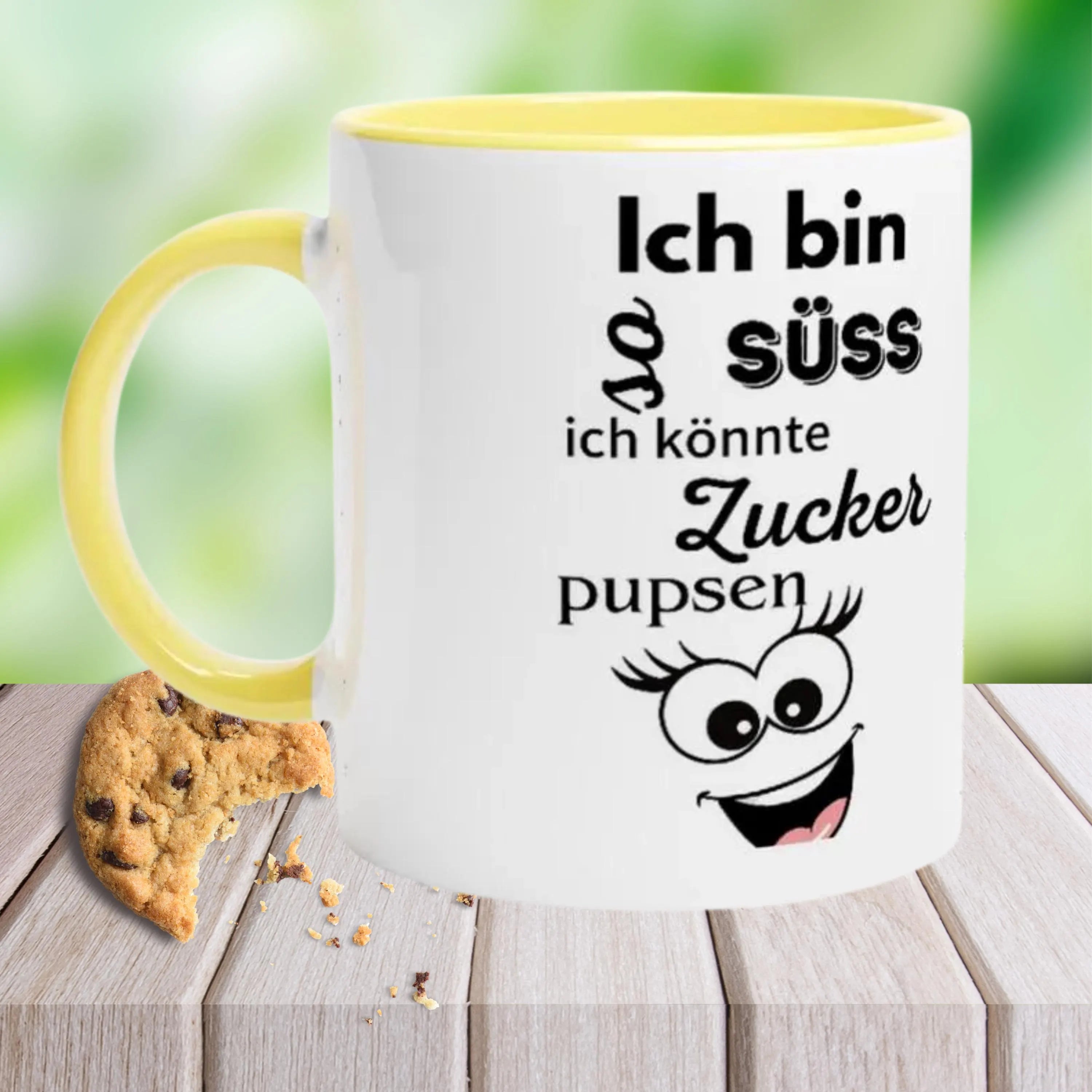 Lustige Tasse mit süssem Spruch, Geschenk für Freundin oder Freund