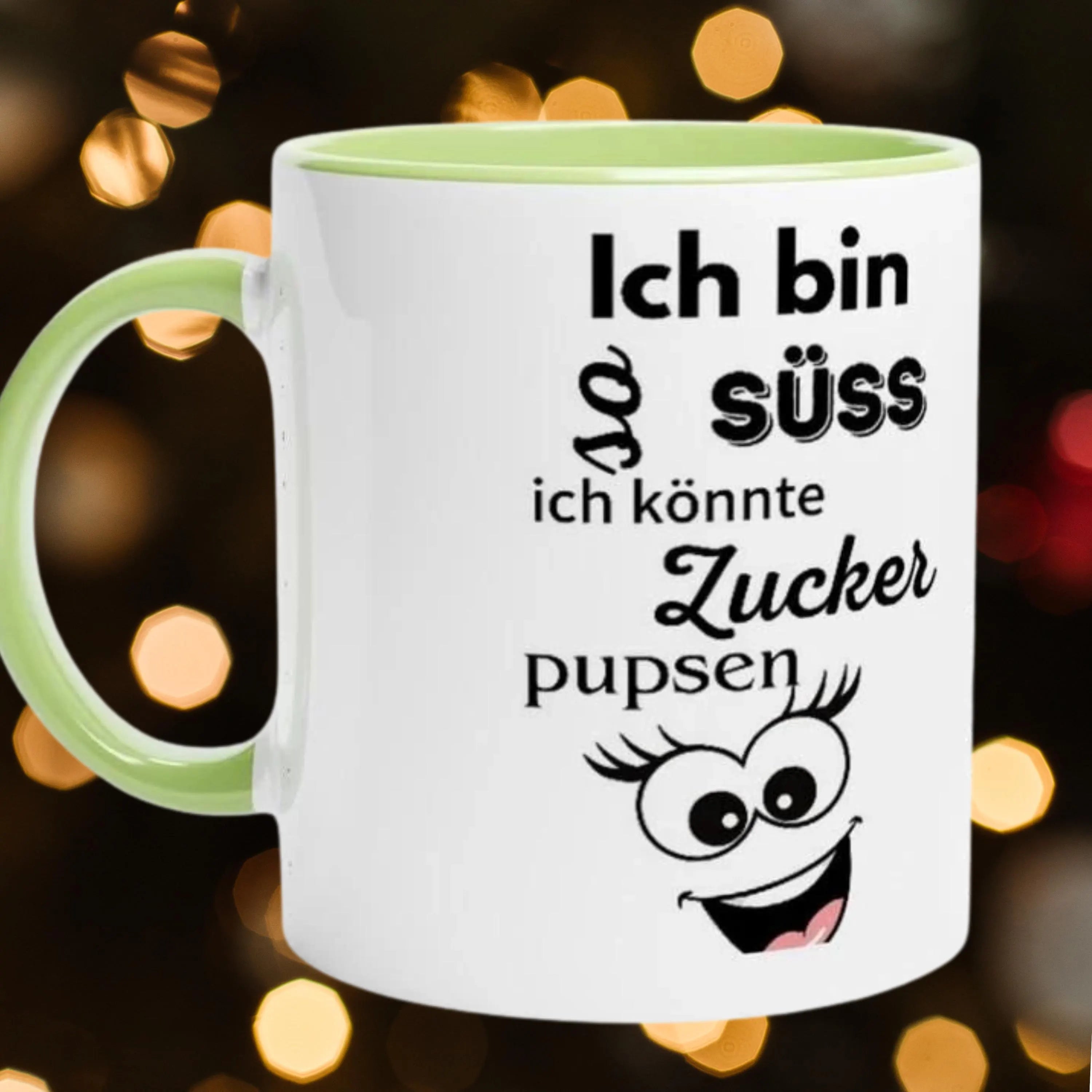 Lustige Tasse mit süssem Spruch, Geschenk für Freundin oder Freund