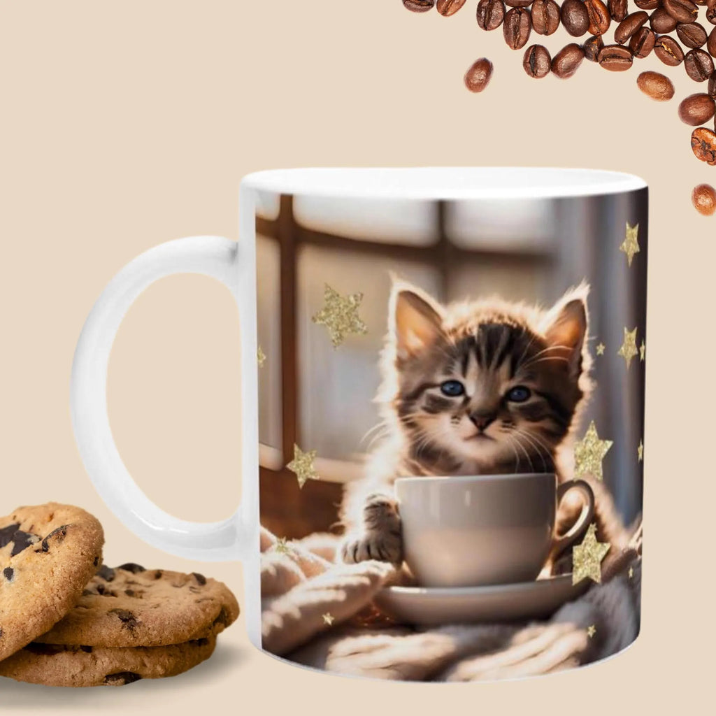 Tasse für Katzenfreunde, Kaffeetasse für Tierfeunde, Geschenk  für Frau und Mann, Perfekte Geschenkidee zum Geburtstag oder Jahrestag,