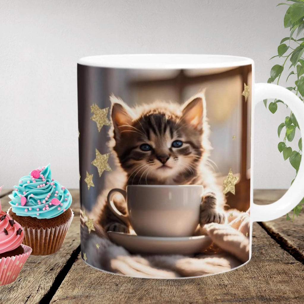 Tasse für Katzenfreunde, Kaffeetasse für Tierfeunde, Geschenk  für Frau und Mann, Perfekte Geschenkidee zum Geburtstag oder Jahrestag,