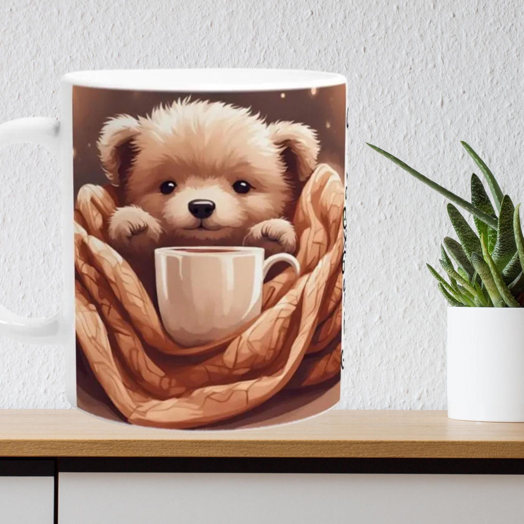 Süße Tasse mit Bärchen Motiv, Perfekte Geschenkidee zum Geburtstag oder Jahrestag, für Tierfreunde  Aufmerksamkeit für Freunde und Kollegen