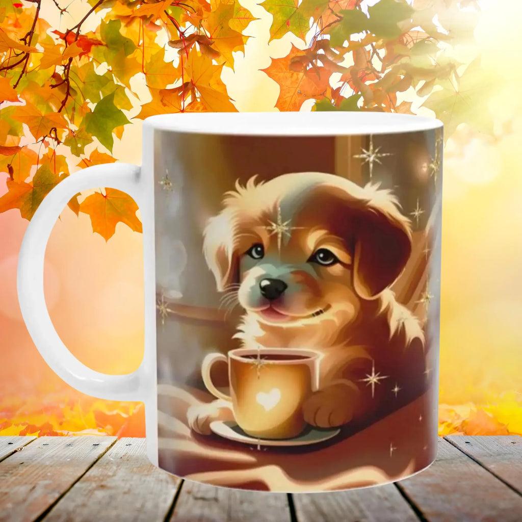Tasse mit Hundebaby, Geschenk zum Geburtstag Ostern für Mädchen und Jungen