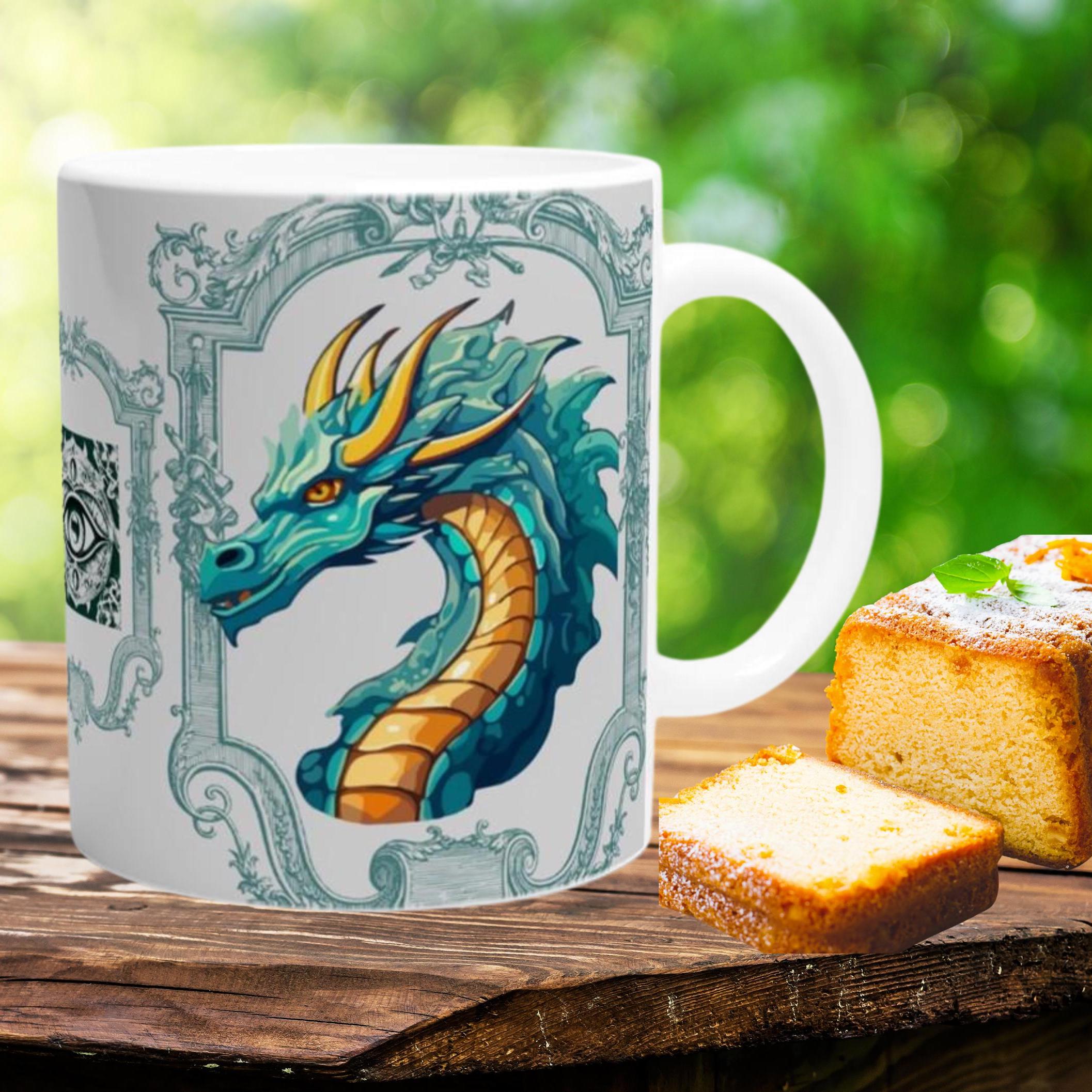 Tier Tasse Geschenke Drachen Geschenkidee für Sie & Ihn, Geschenk für Fantasiefreunde