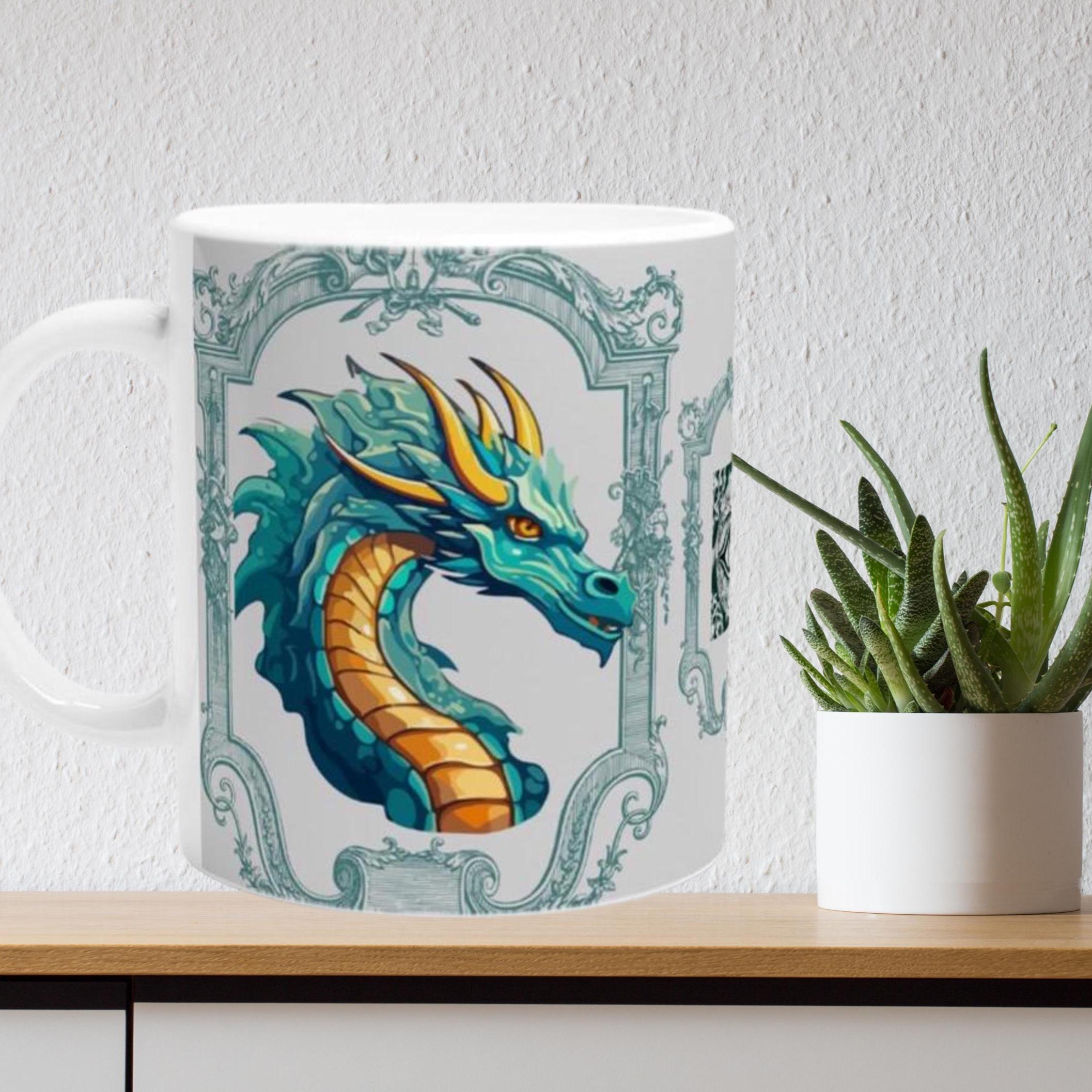 Tier Tasse Geschenke Drachen Geschenkidee für Sie & Ihn, Geschenk für Fantasiefreunde