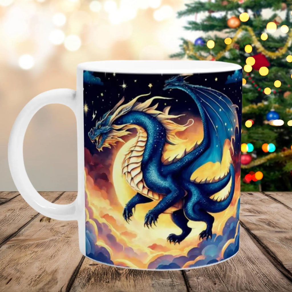 Tier Tasse Drachen Geschenk oder Mitbringsel für Fantasieliebhaber und Freunde Geschenkidee für Familie und Kollegen