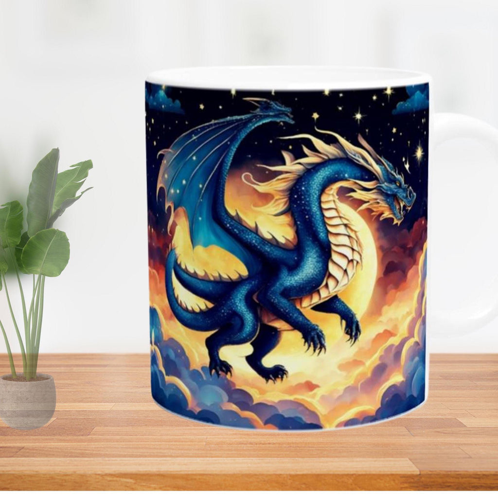 Tier Tasse Drachen Geschenk oder Mitbringsel für Fantasieliebhaber und Freunde Geschenkidee für Familie und Kollegen