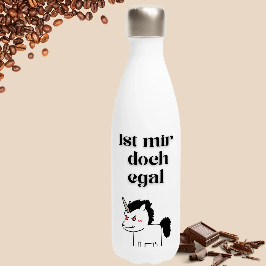 Lustige Thermo Trinkflasche mit sarkastischem Spruch - Ist mir doch egal -