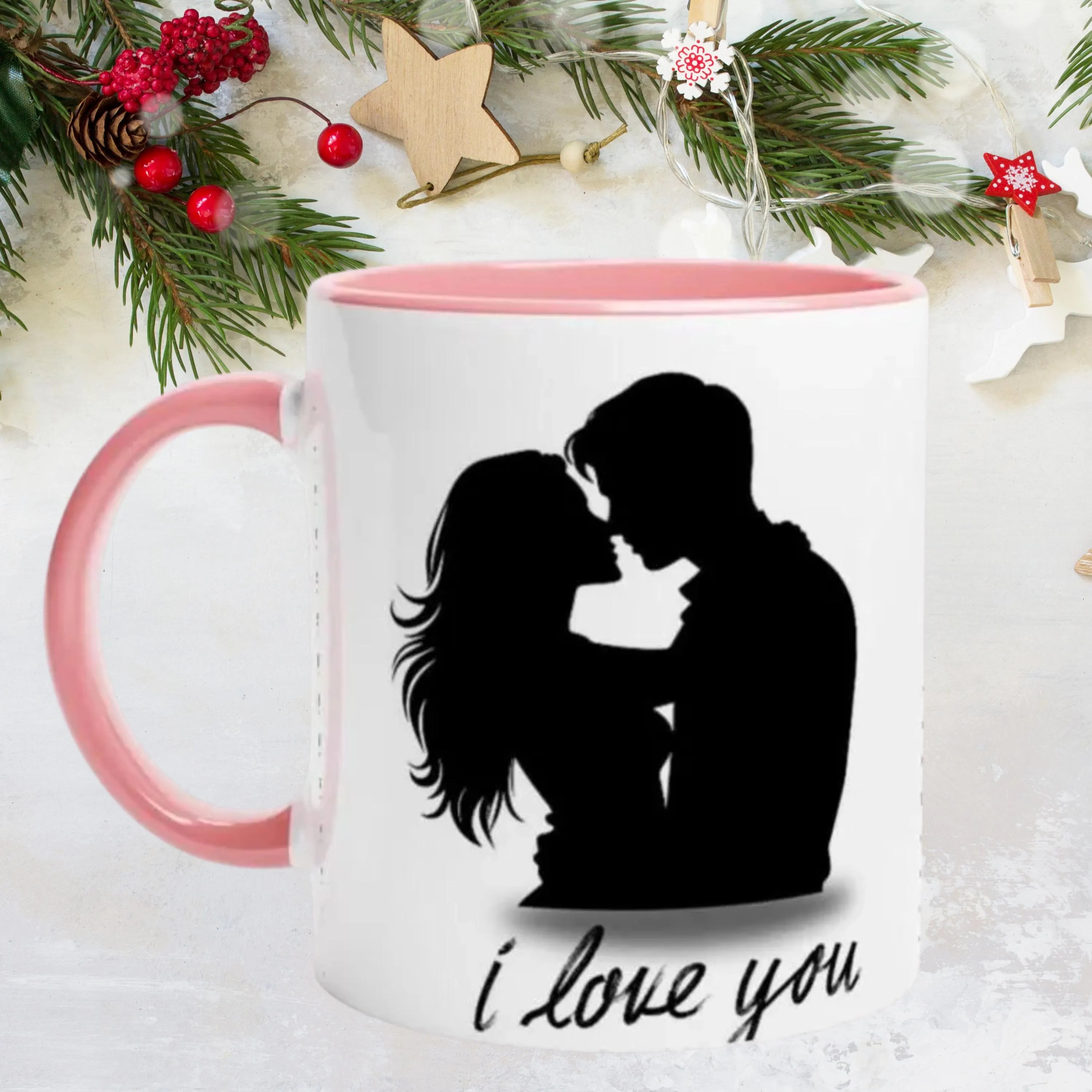 Paar Geschenk Romantische Tasse zum Hochzeitstag oder Jahrestag, Geschenkidee für Freundin oder Freund
