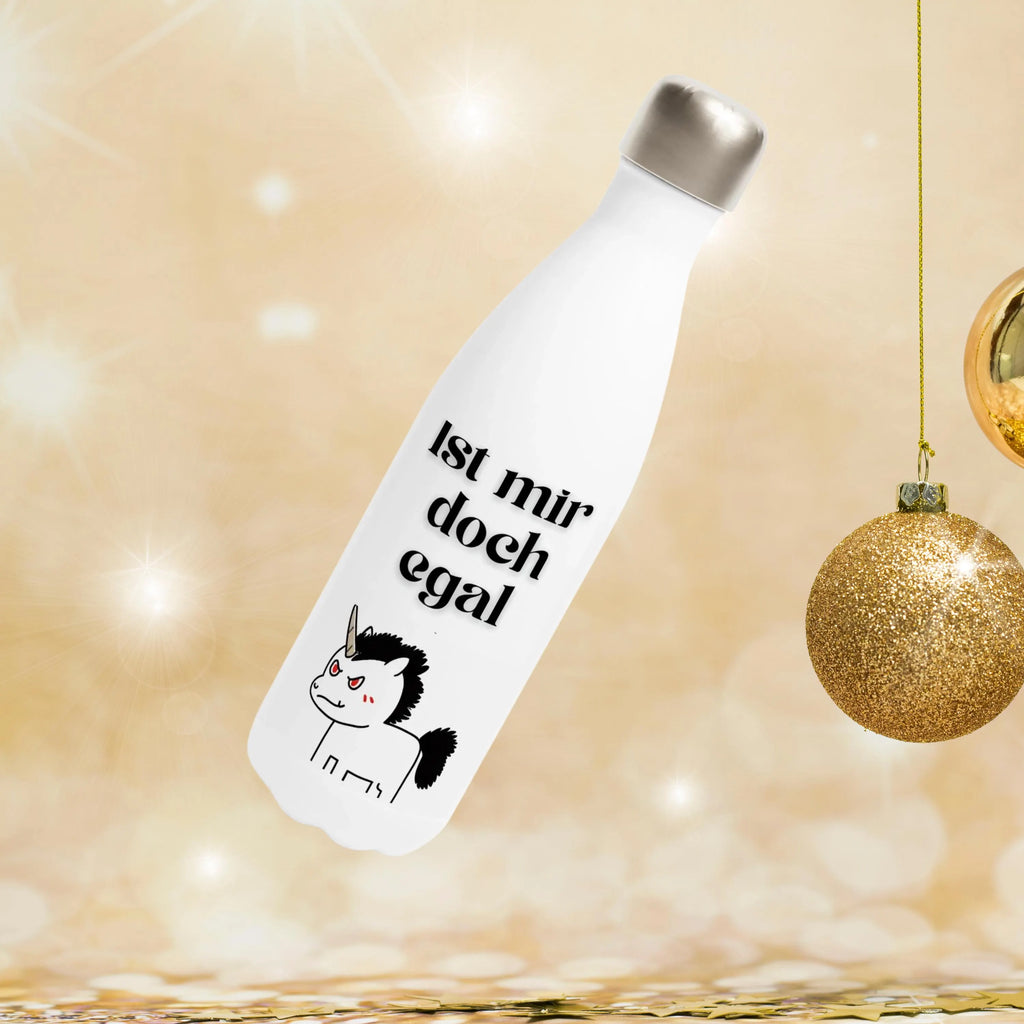 Lustige Thermo Trinkflasche mit sarkastischem Spruch - Ist mir doch egal -