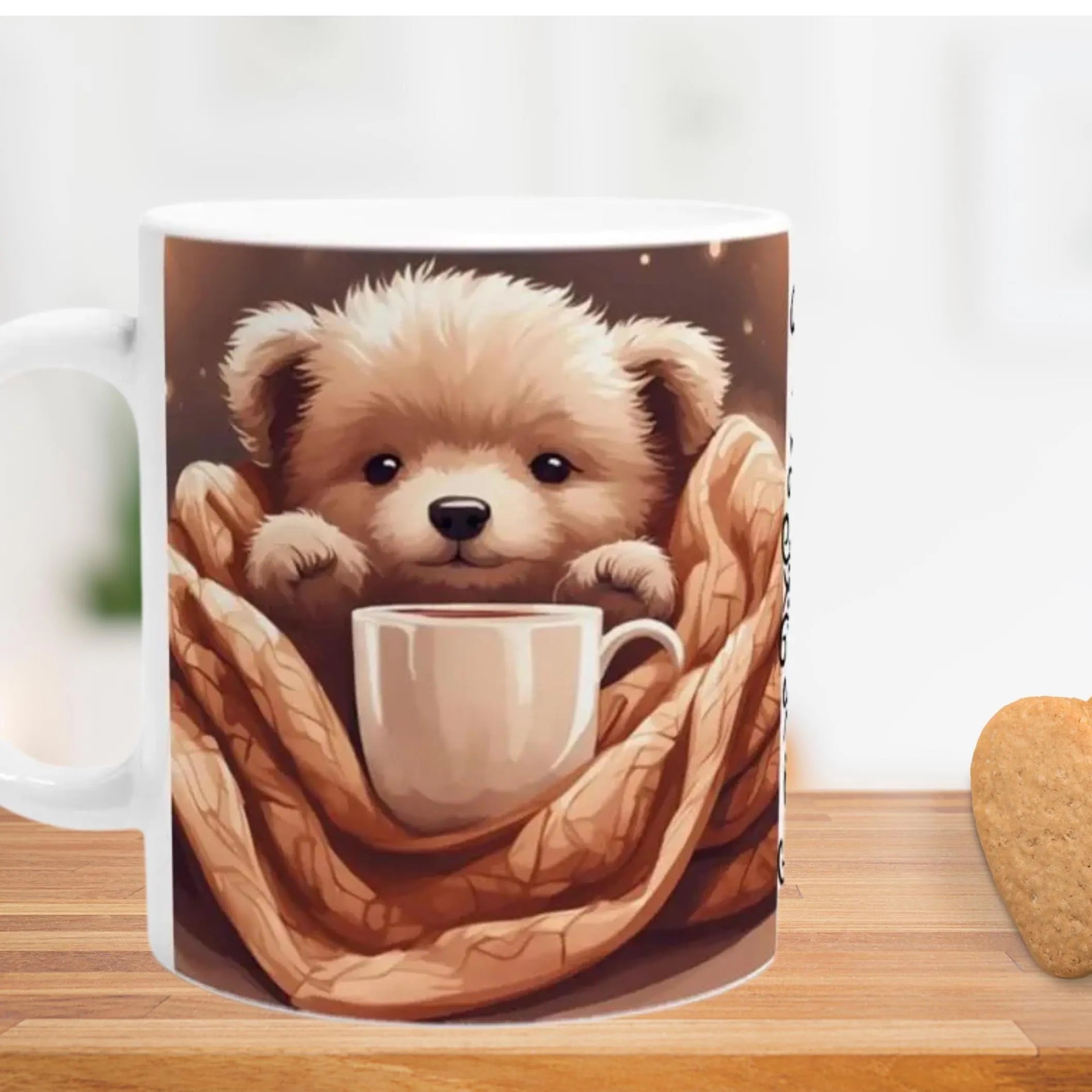 Süße Tasse mit Bärchen Motiv, Perfekte Geschenkidee zum Geburtstag oder Jahrestag, für Tierfreunde  Aufmerksamkeit für Freunde und Kollegen