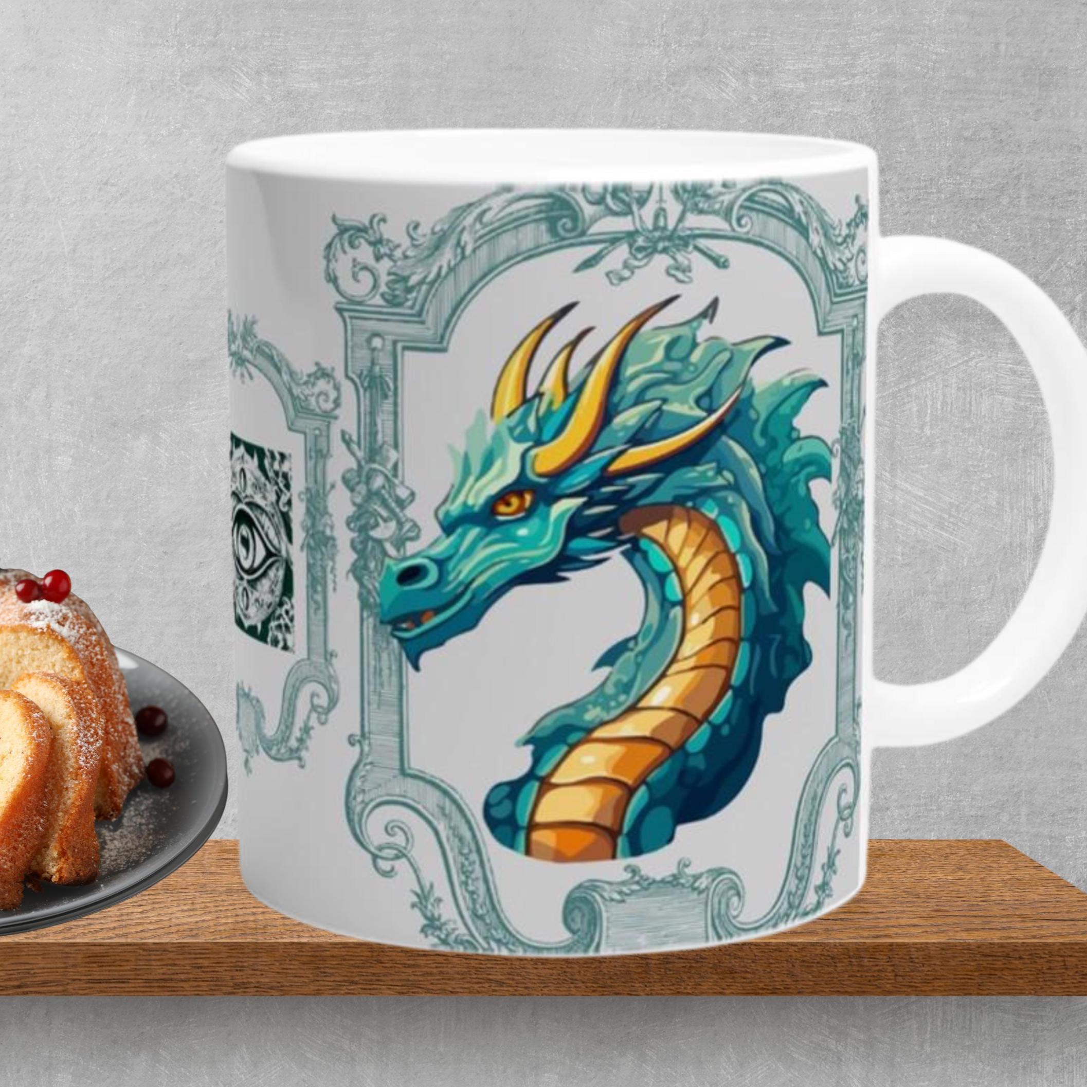 Tier Tasse Geschenke Drachen Geschenkidee für Sie & Ihn, Geschenk für Fantasiefreunde